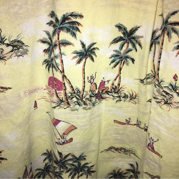 Timberland Performance Hawaiian Shirt Men's Size L Button Down Tropical Cotton - Picture 7 of 7